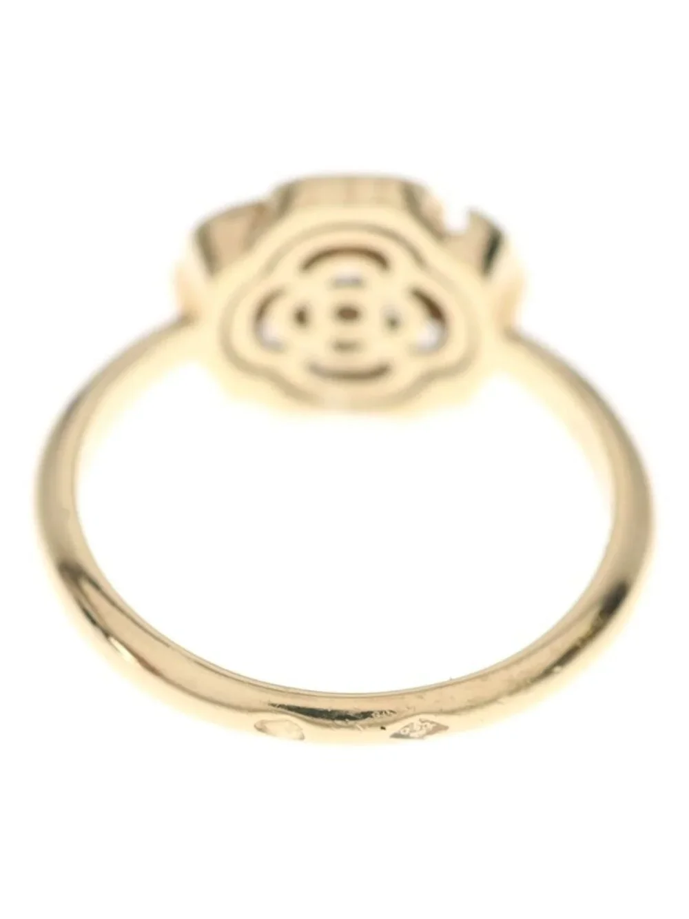 Chanel Camellia Diamond 18k Pink Gold Ring